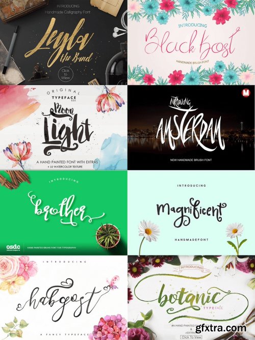 47 Professional Handcrafted Fonts