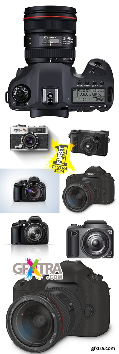 Professional digital camera creation photo illustration