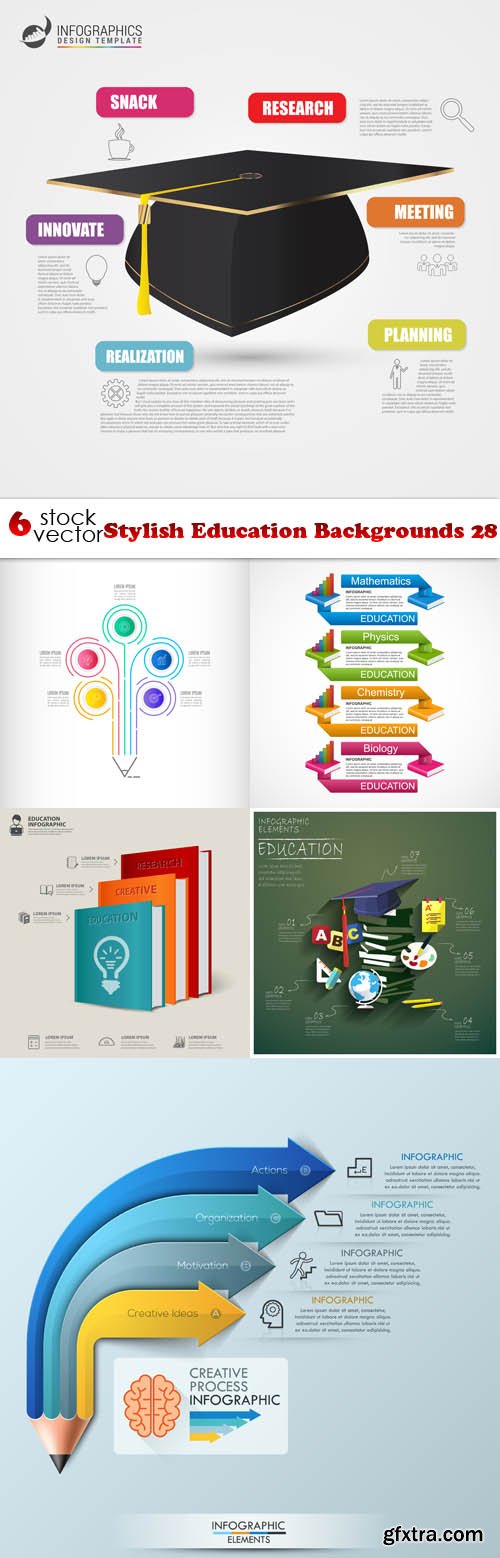 Vectors - Stylish Education Backgrounds 28