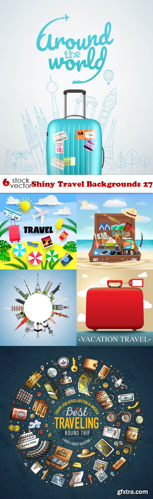 Vectors - Shiny Travel Backgrounds 27