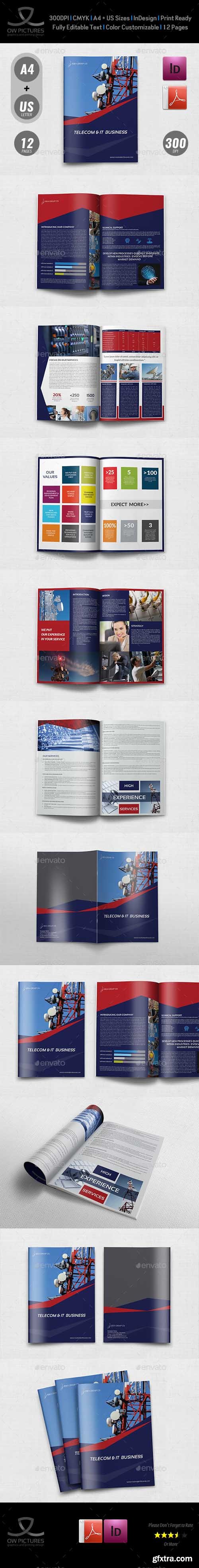 GraphicRiver - Telecom Services Brochure Template - 12 Pages 20657630