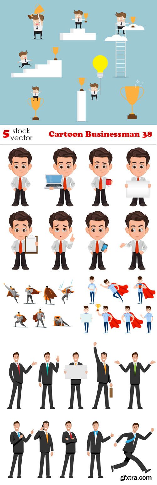 Vectors - Cartoon Businessman 38