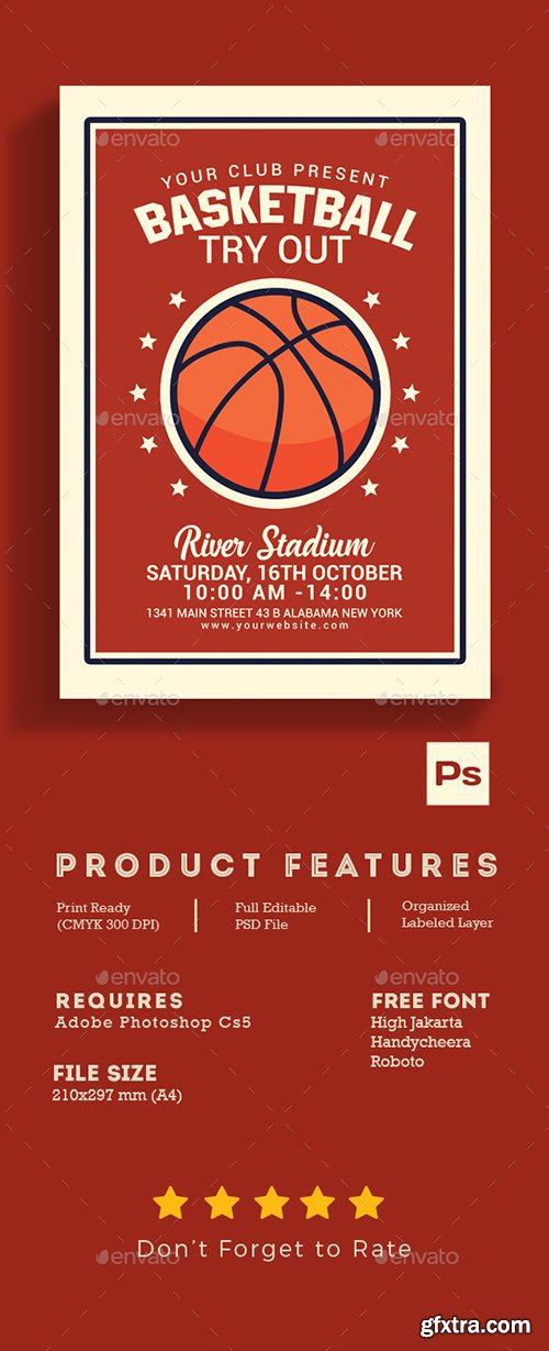 Graphicriver - Basketball Tryout Flyer 20711777