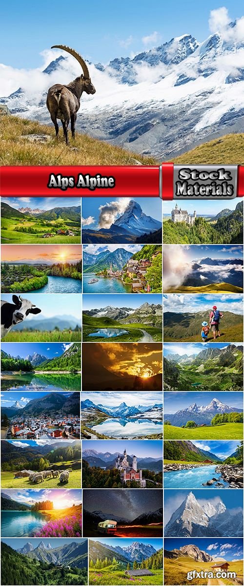 Alps Alpine mountain cliff top resort mountain field meadow landscape 25 HQ Jpeg