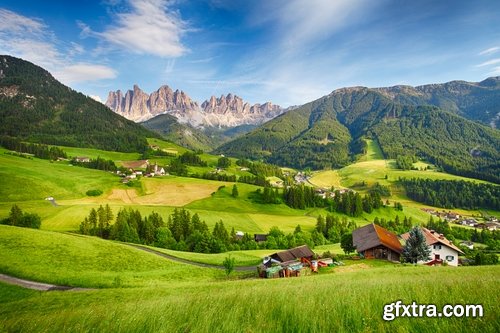 Alps Alpine mountain cliff top resort mountain field meadow landscape 25 HQ Jpeg