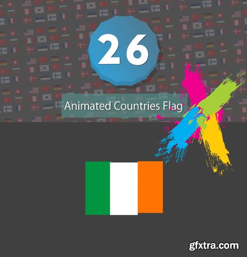 Infographic Presets 26 Countries Flag V1 - After Effects