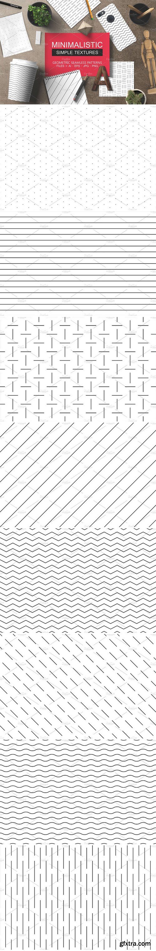 CM - 12 Minimalistic seamless patterns 1820629