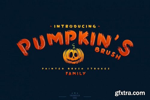 Pumpkin's Brush Font Family - 3 Fonts