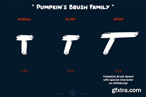 Pumpkin's Brush Font Family - 3 Fonts