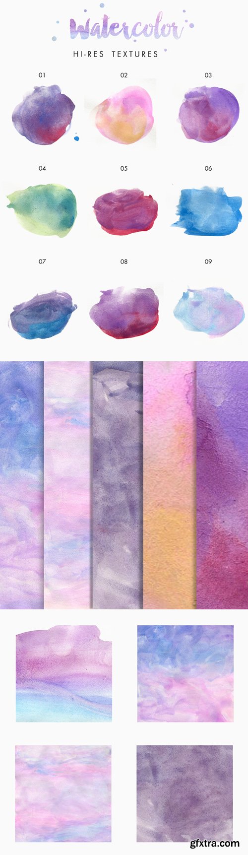 Hi-Res Watercolor Textures, part 2