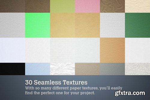 CreativeMarket 30 Seamless Paper Textures 3609