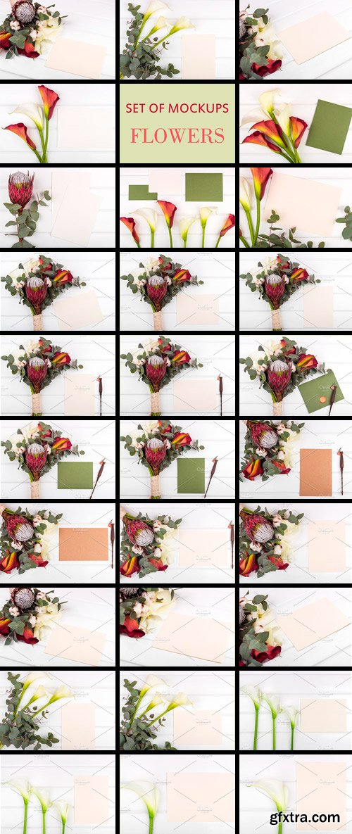 CM - Set Mockups. FLOWERS 1851414