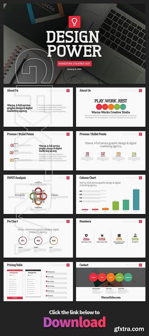 CreativeMarket - Design Power PowerPoint Template 1877971