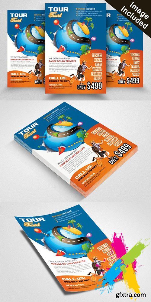 CreativeMarket - Tour & Travel Flyer Templates 1904513