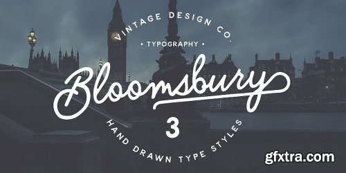 Bloomsbury Font Family - 3 Fonts