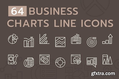 Business Chart Line Icons