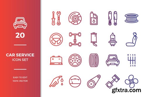 Car Service Icons Collection