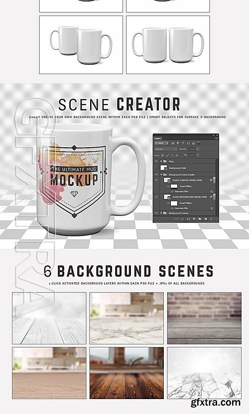 CreativeMarket 15 oz Mug Mockup Templates 1325218