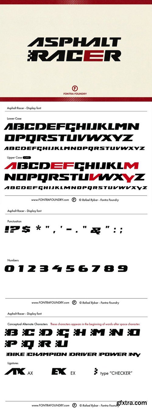 CM - Asphalt Racer Typeface 1818669