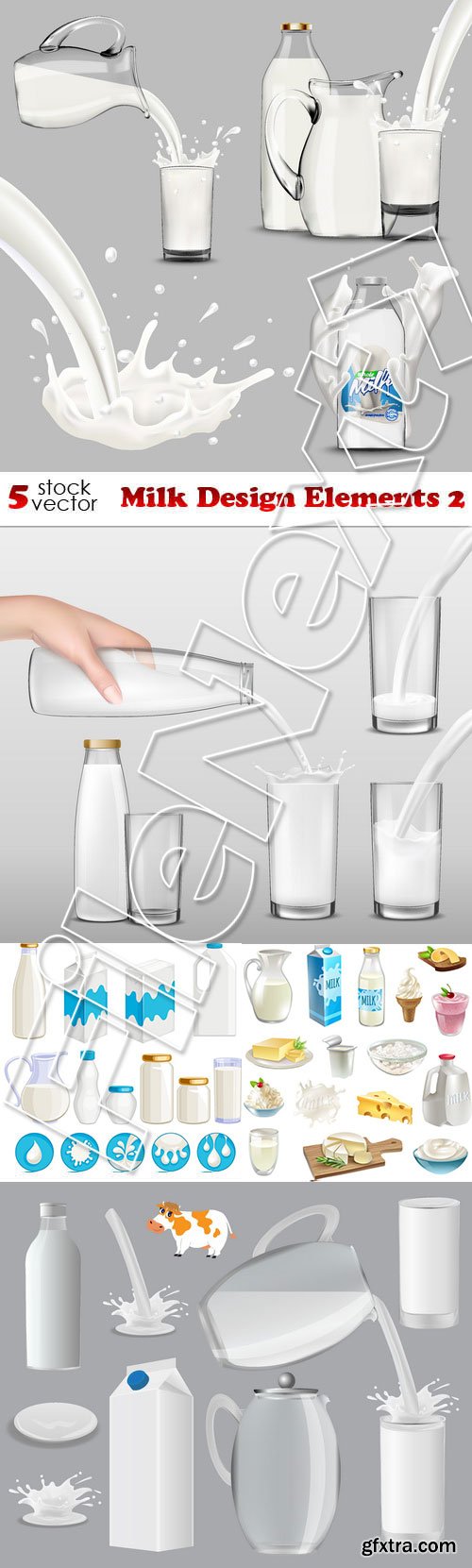 Vectors - Milk Design Elements 2