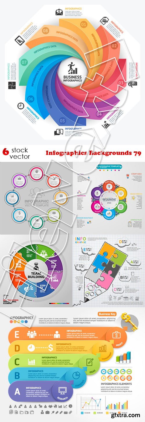 Vectors - Infographics Backgrounds 79