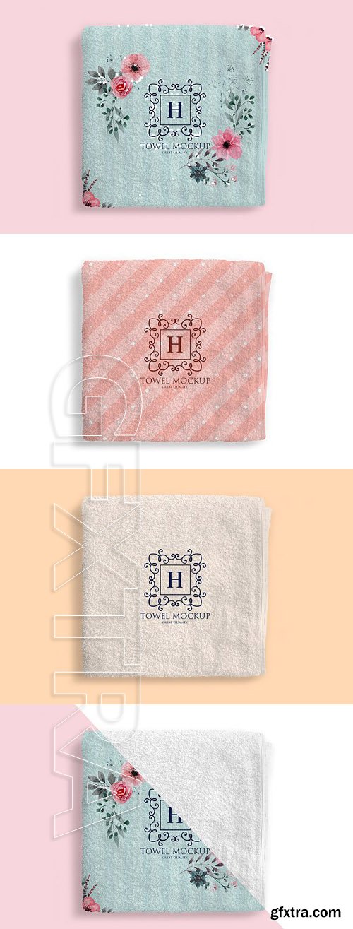CreativeMarket - Folded Towel Mockup 1904241