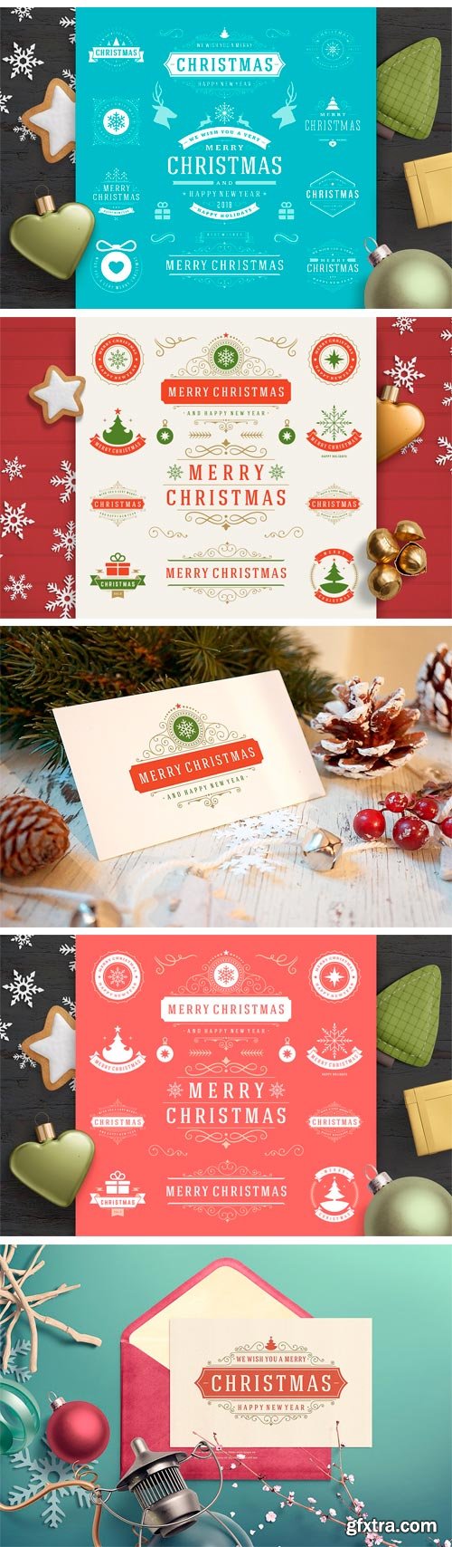 CM - Christmas 30 Labels and Badges 1882786