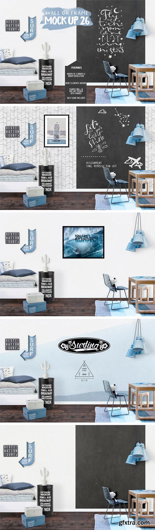 CM - Kids Room Wall/Frame Mock Up 26 1829480