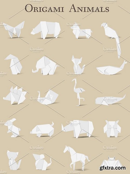 CM - Origami animals vector 1794228