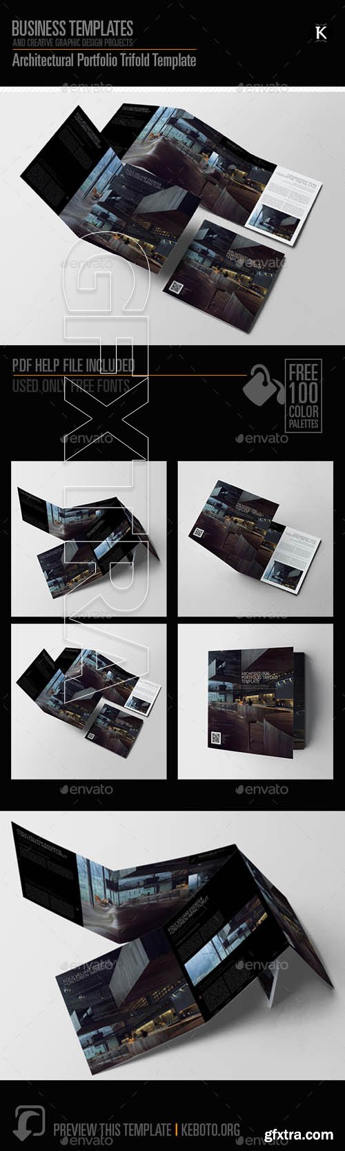 GraphicRiver - Architectural Portfolio Trifold Template 20658871