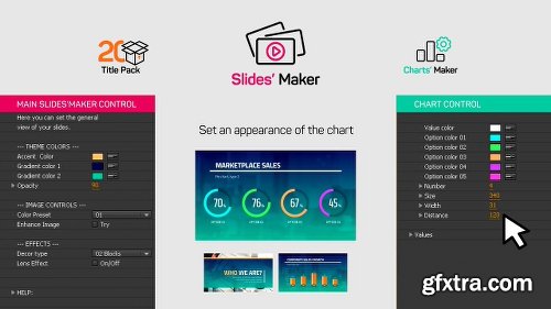 Videohive 4-in-1: Corporate Presentation + Slides' Maker, Charts' Maker and Title Pack 14911595