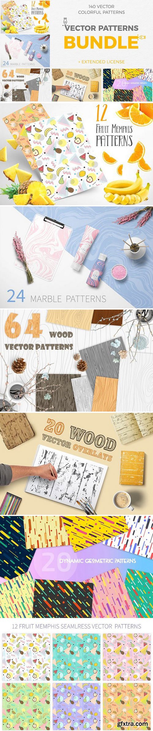 CM - Vector Patterns Great Bundle 5 in 1 1505521