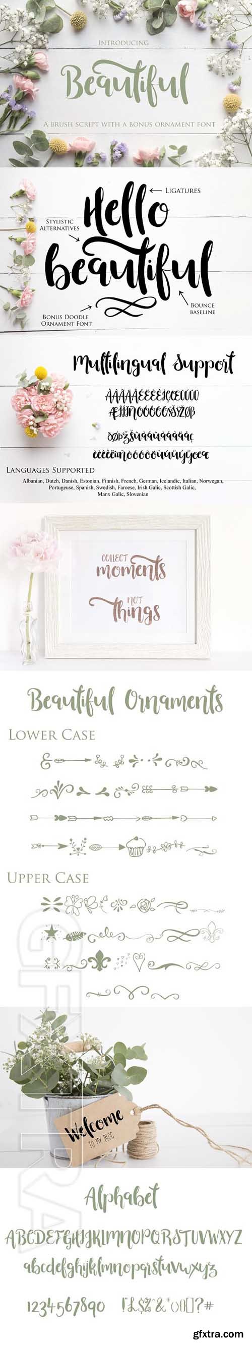 CreativeMarket - Beautiful Font 1902026