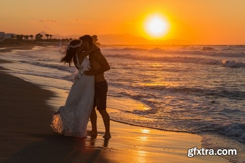 Sunset people man woman girl beach nature landscape 25 HQ Jpeg