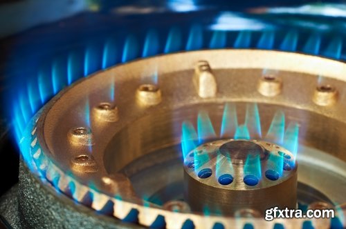 Gas burner flame cooking zone stove fire background is 25 HQ Jpeg