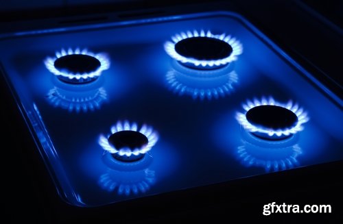 Gas burner flame cooking zone stove fire background is 25 HQ Jpeg