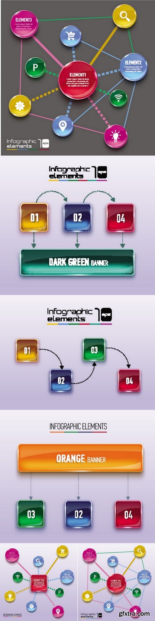 Abstract 3D Infographic