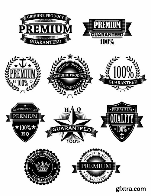 Calligraphic vintage illustration of a design element sticker poster banner 25 EPS