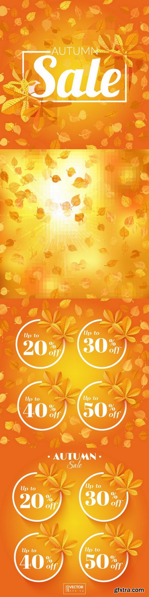 Autumn sale icons