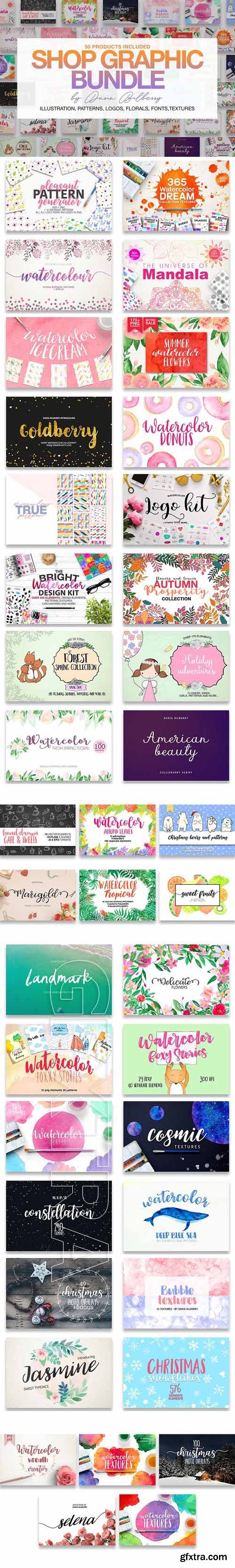 CreativeMarket - SHOP GRAPHIC BUNDLE 1903077