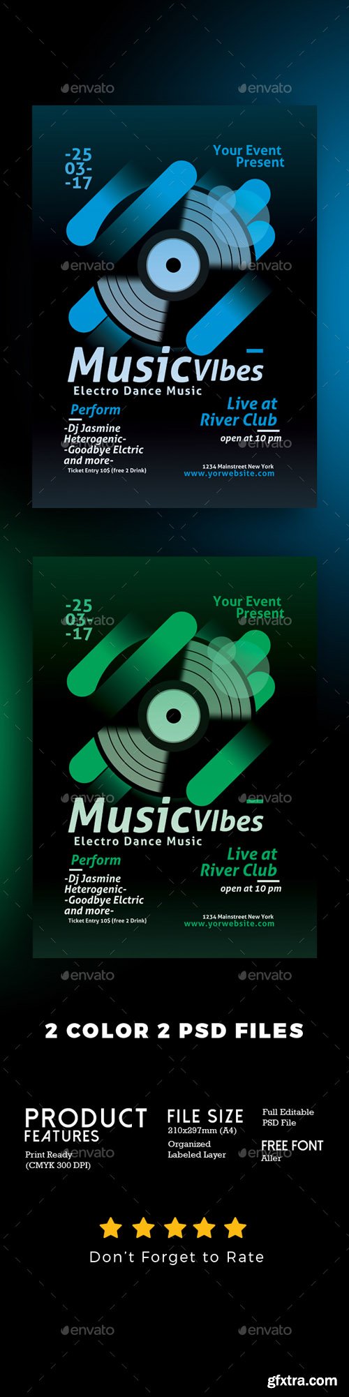 GR - Minimal Electro Music Flyer 20745292