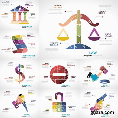 Vectors - Infographics Backgrounds 80