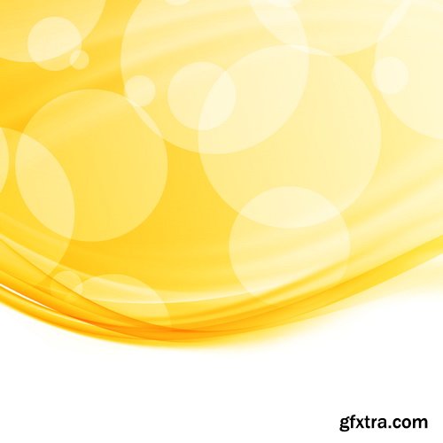 Vectors - Orange Waves Backgrounds 3