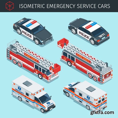 Vectors - Isometric Cars Set 5