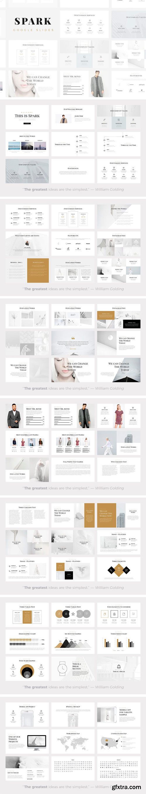 CM - Spark Minimal Google Slides Template 1884088