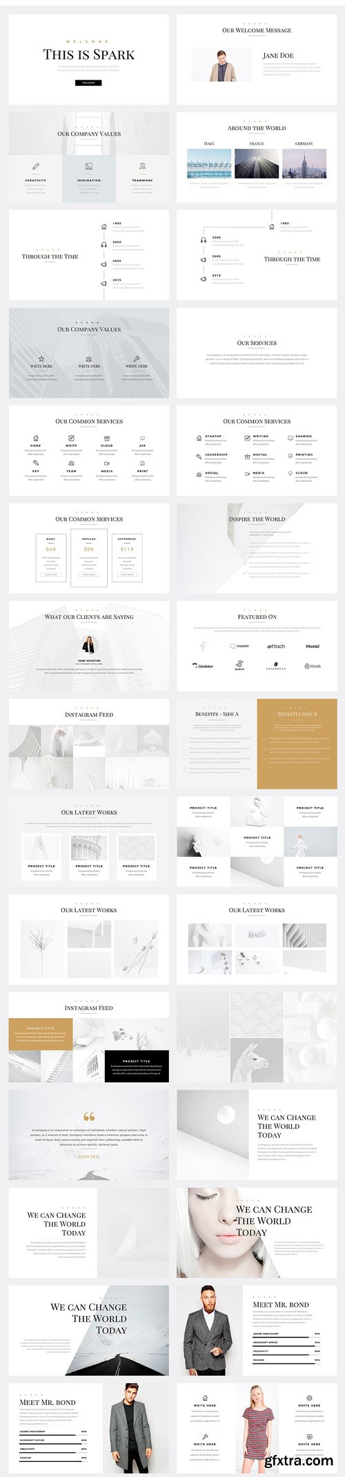 CM - Spark Minimal Google Slides Template 1884088