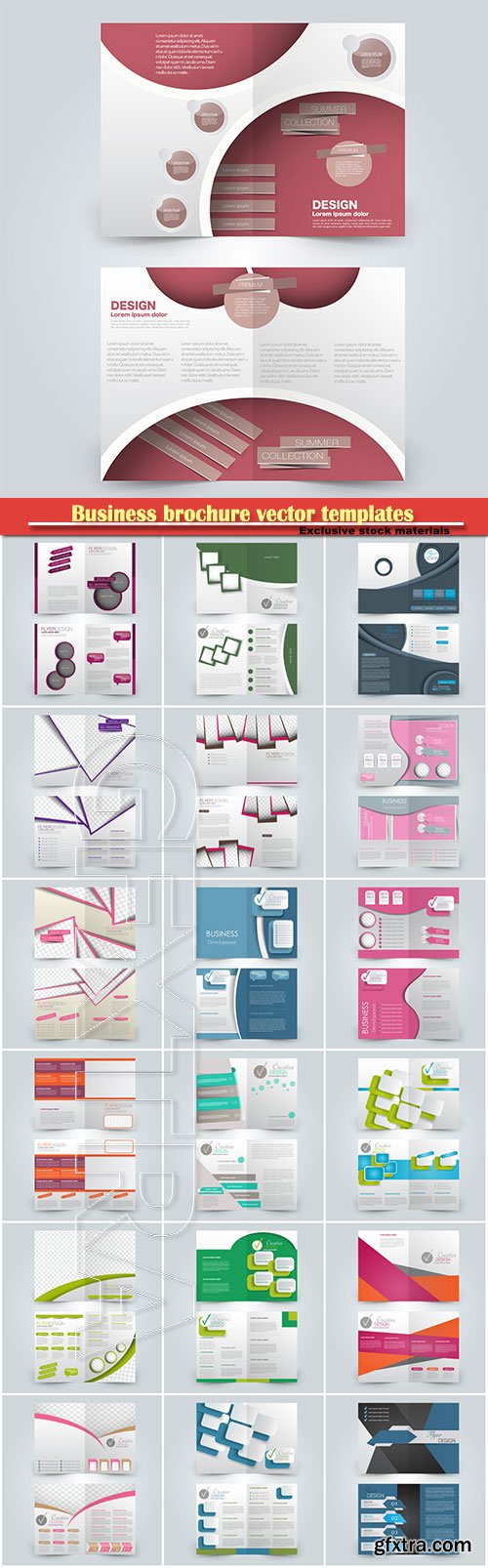 Business brochure vector templates, magazine cover, business mockup, education, presentation, report # 57