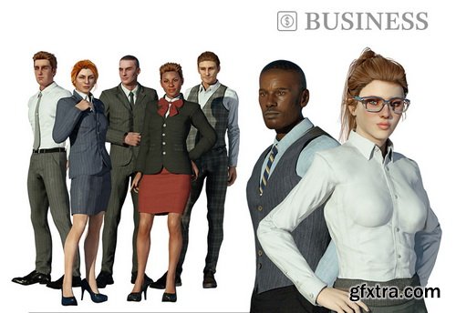 iClone Combo Pack - Professional Outfits: 3D Clothing for 3D Characters