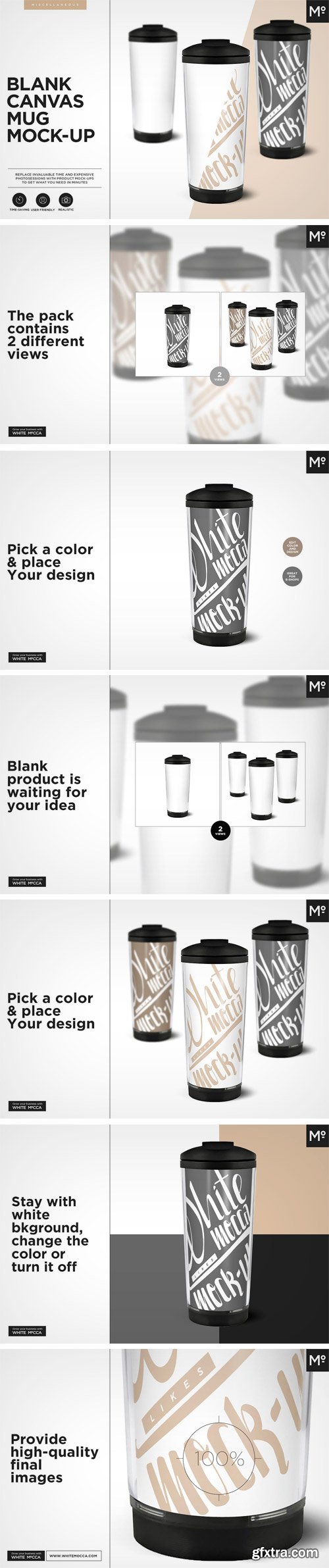 CM - Blank Canvas Mug Mock-up 1865542