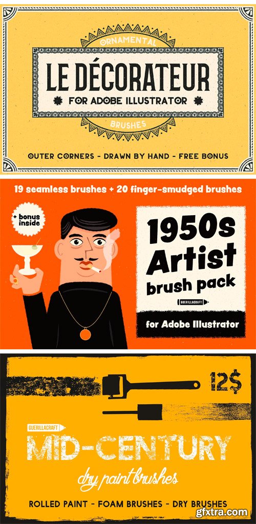 CM - Big Bundle of Illustrator Brushes 1880993